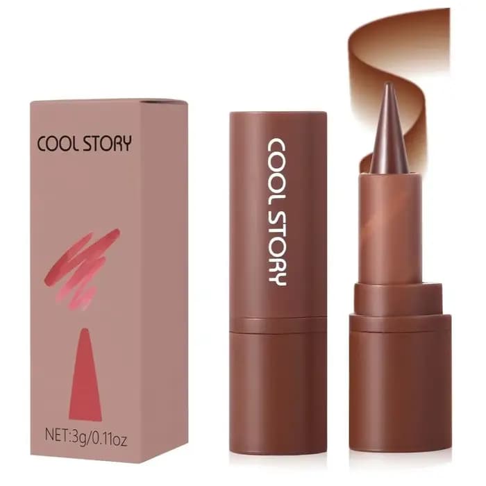 Stylo à lèvres noir multifonctionnel, mat, violet, blanc, marron, rouge dégradé, teinte de contour, fard à paupières, crayon