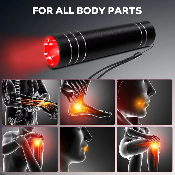 Lampe de thérapie à la lumière rouge 660nm lumière rouge et lampe infrarouge 850nm torche de thérapie avec minuterie Portable LED petite torche soulagement de la douleur corporelle