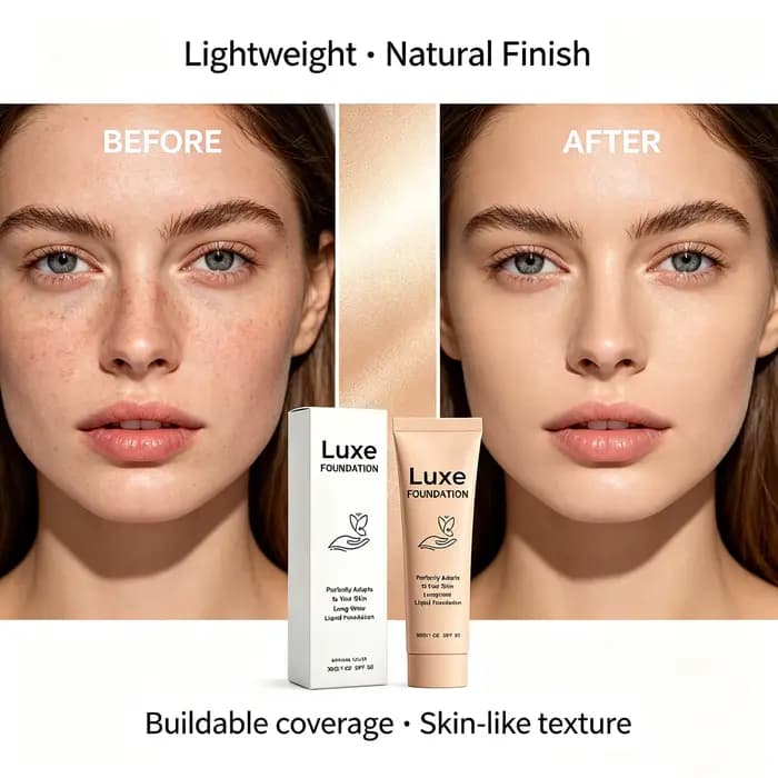 Fond de teint liquide changeant de couleur Luxe – Base de maquillage intelligente adaptative au