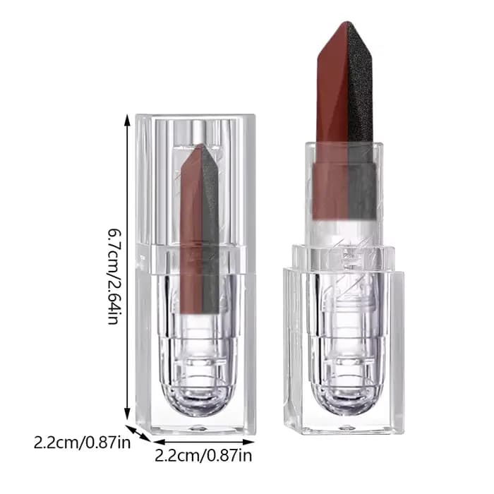 Rouge à lèvres doux et mat deux tons 2 en 1