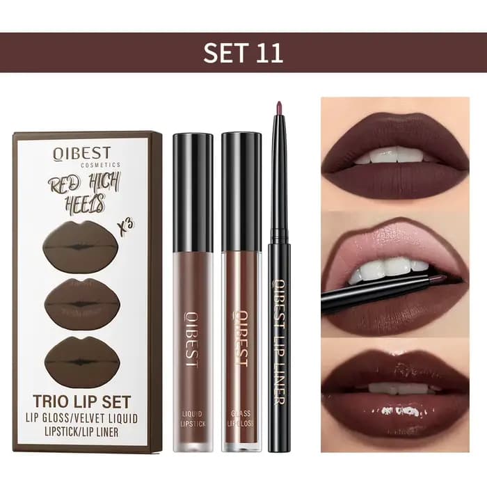 QIBEST – Ensemble de maquillage pour les lèvres