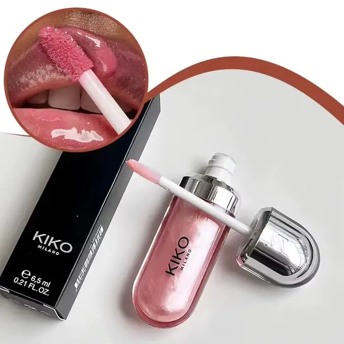 Kiko 3D Hydra Lip Gloss Non-fading Waterproof Blusher Moisturizing Shimmer Makeup Lip