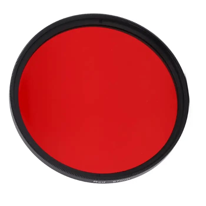 Filtre rouge cadre en alliage d'aluminium verre optique fileté filtre d'objectif d'appareil photo 67mm 62mm 58mm 55mm 52mm pour la photographie d'appareil photo reflex numérique