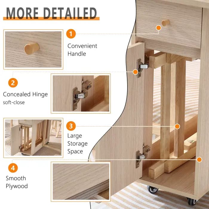 Table à manger ronde pliante avec chaises pliantes, meubles mobiles multifonctionnels, mode