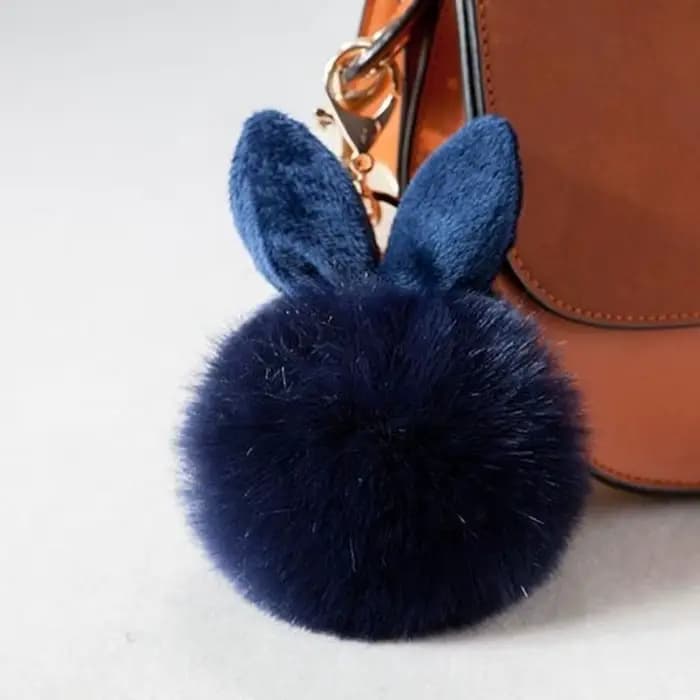 Porte-clés oreilles de lapin pelucheux, chaîne de lapin en fourrure pour femme, breloques de sac, porte-clés de voiture, pendentif, bijoux, nouvelle collection