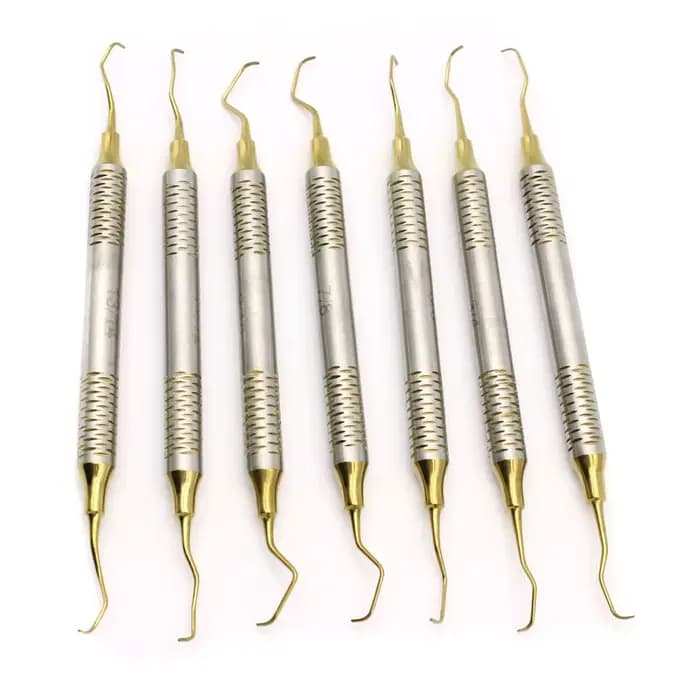 Gracey-Ensemble de 7 curettes dentaires, détartreurs Perio, détartreur dentaire, soins bucco-dentaires, générateurs de blanchiment des dents, ensemble d'outils