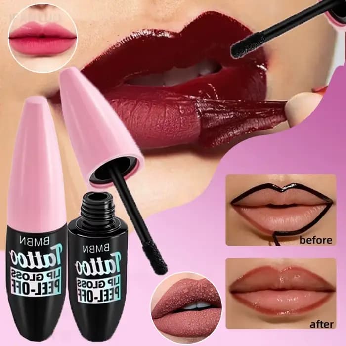 Teinte à lèvres 4 couleurs peel-off longue tenue