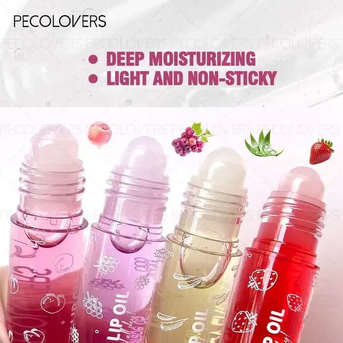 Huile à lèvres hydratante transparente effet gelée