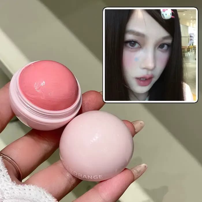 Boules de fard à joues rouge à haute teneur en pigments