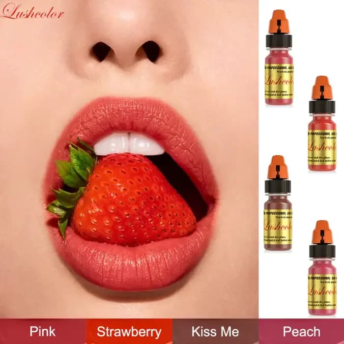 Lushcolor – ensemble de pigments pour lèvres rose doux