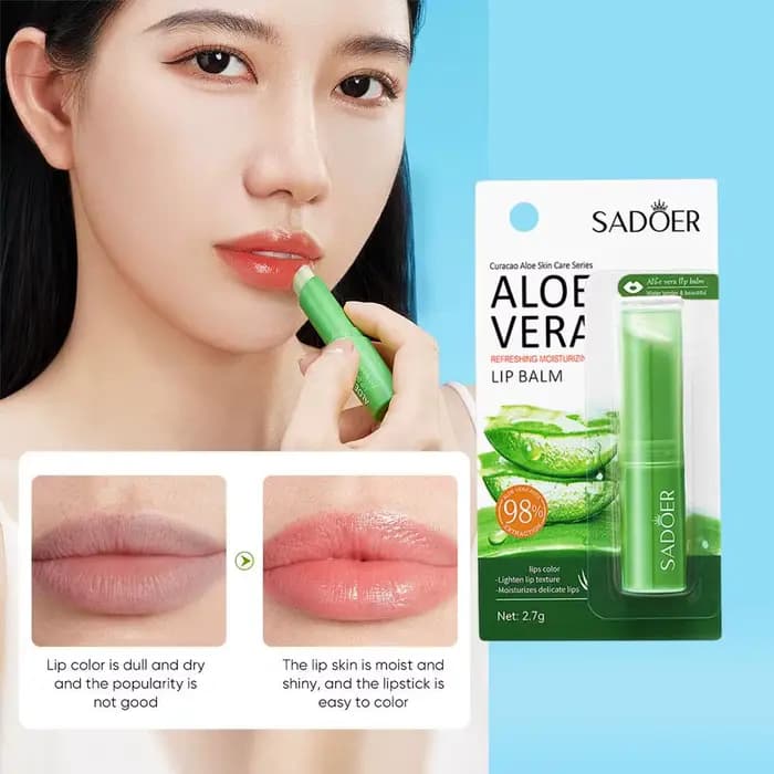 SADOER 1-15 pièces baume à l'aloe pour les lèvres nourrissant hydratant