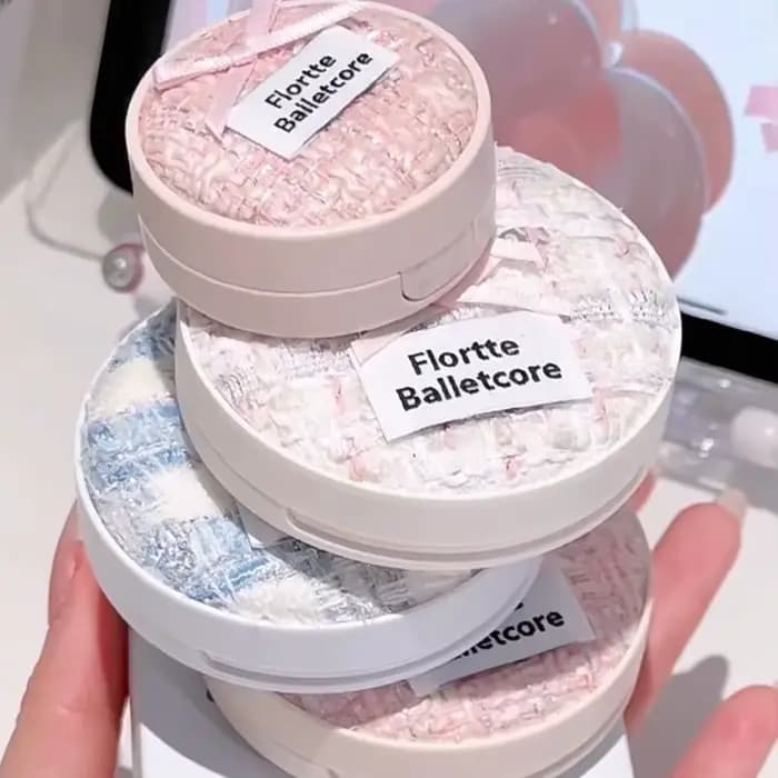 FLORTTE Base De Maquillage Ballet fond De teint liquide végétalien doux coussin d'air BB CC crème contrôle De l'huile