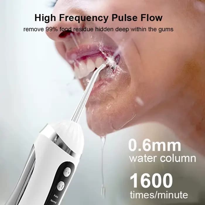Irrigateur buccal, Jet d'eau dentaire Portable, Jet d'eau dentaire Rechargeable pour le nettoyage des dents