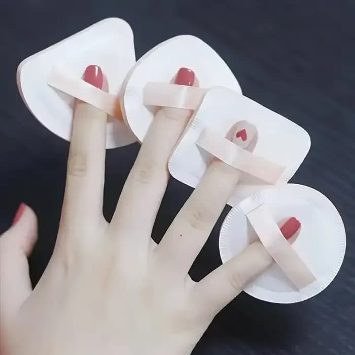Bouffées de fond de teint en forme de goutte pour femme