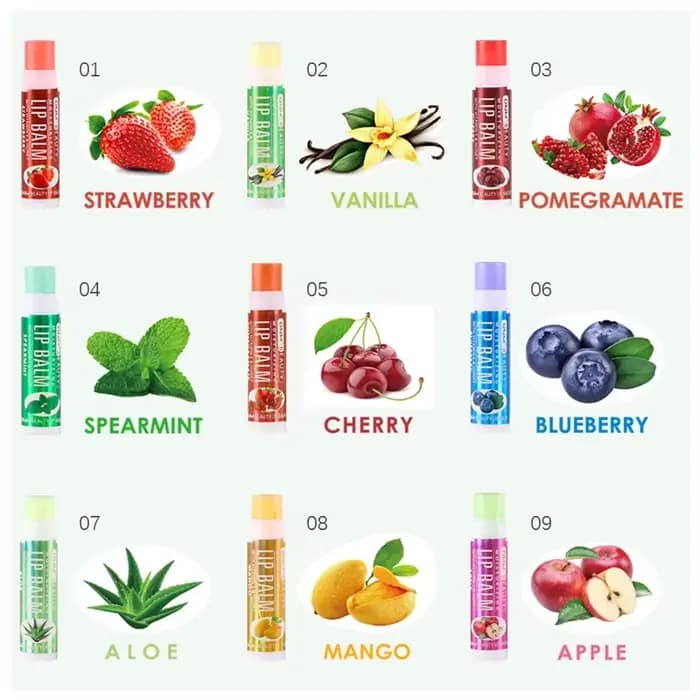 Baume à lèvres aux fruits frais