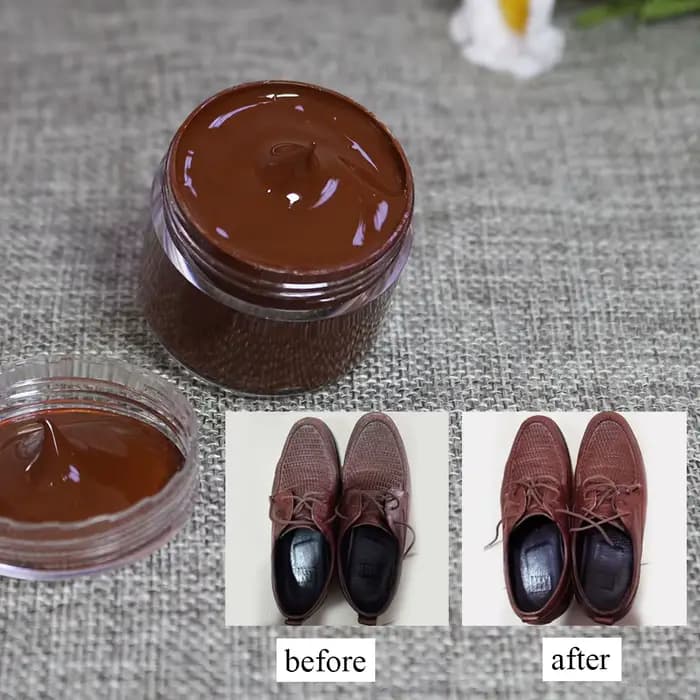 Teinture du cuir brun moyen, peinture à l'huile, bricolage professionnel, artisanat du cuir, sac en cuir, canapé chaussures réparation pâte de couleur complémentaire