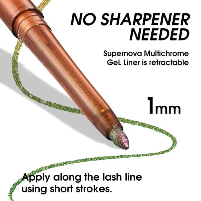 Crayon Eyeliner Gel Vert Scintillant