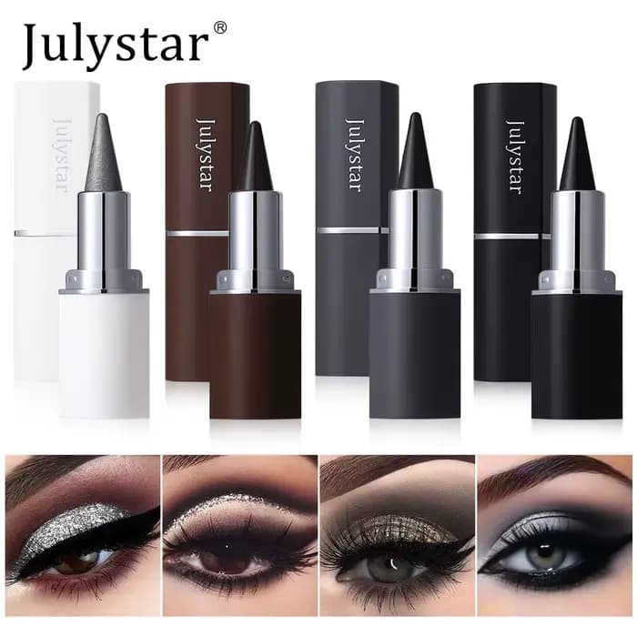 Eyeliner fumé argenté métallique