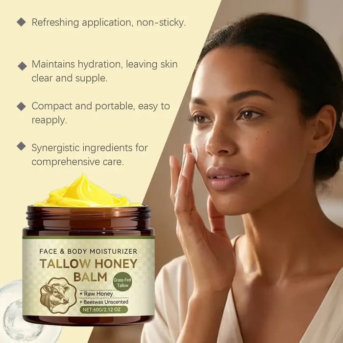 Baume Fouetté au Suif de Bœuf et au Miel : Hydratation Intense