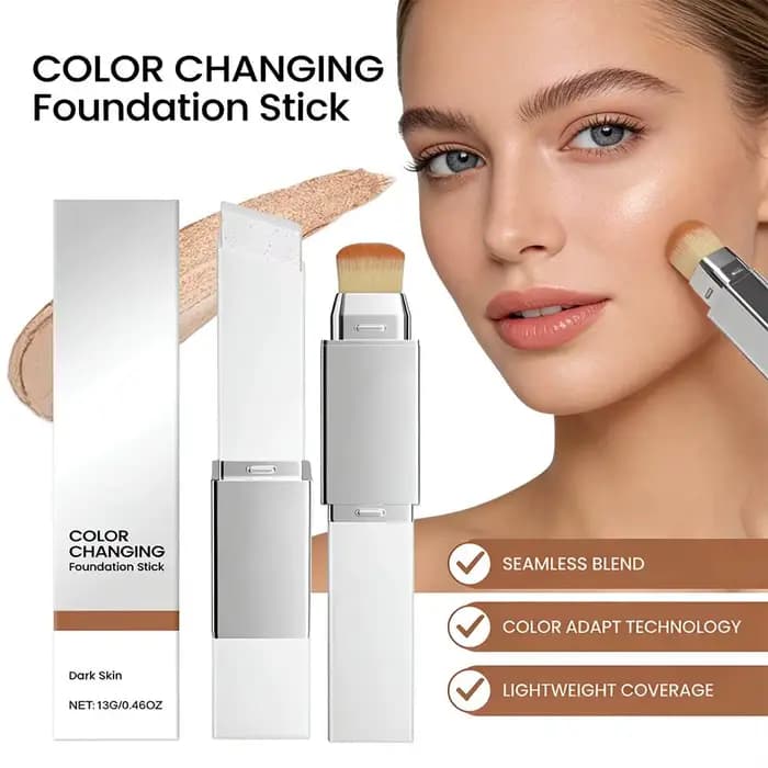 Fond de teint liquide 2 en 1, léger, hydratant, éclaircissant, changeant de couleur, pour tous les types de peau, maquillage de base
