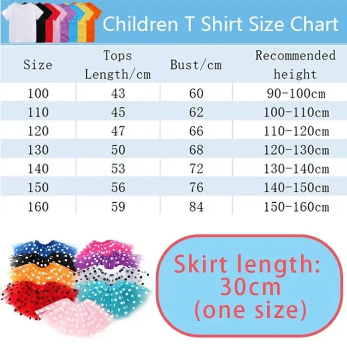 Ensemble T-shirt et jupe d'anniversaire Care Bears pour enfants, T-shirt à motif de personnage de dessin animé, jupes roses Kawaii, vêtements à manches courtes, cadeau