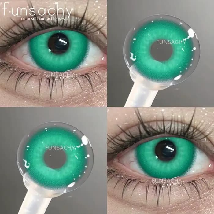 FUNSACHY 1 paire de lentilles de contact colorées Cosplay pour les yeux colorés mode rose