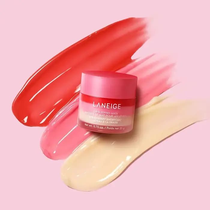 Masque Lèvres Repulpant Laneige Gummy Bear Vanille Fraise, Gloss Hydratant, Huile à Lèvres, Baume Exfoliant Quotidien