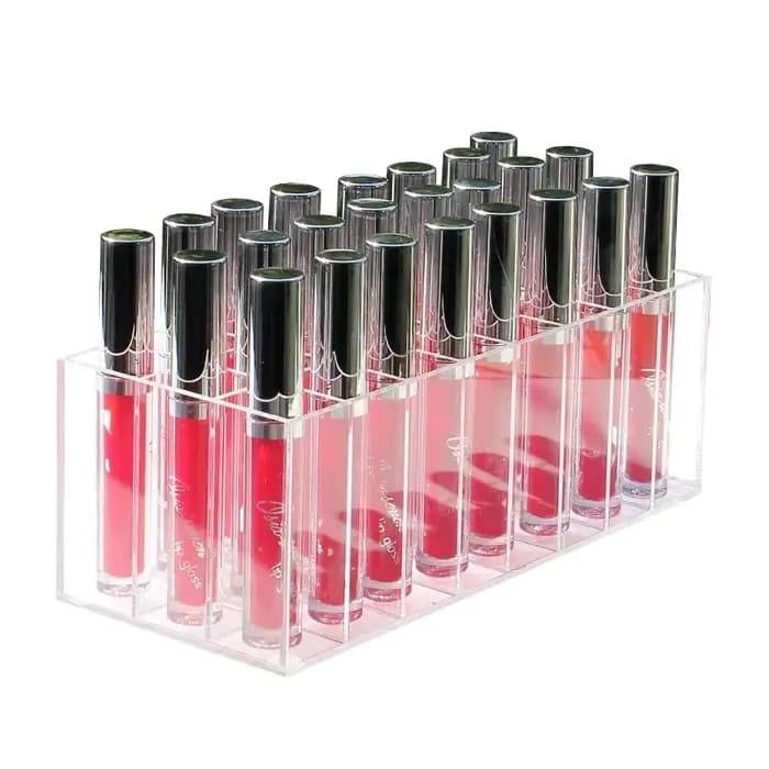 Porte-brillant à lèvres 24 fentes CC crème rouge