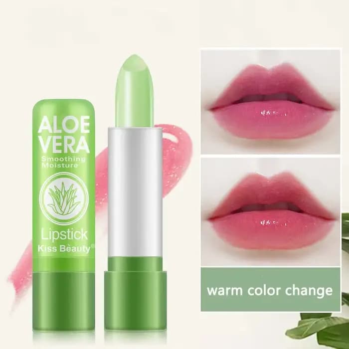 Rouge à lèvres hydratant à l'aloe Vera, 1 pièce, réparation nutritionnelle durable, Anti-séchage, changement de couleur, imperméable, soin naturel pour les lèvres