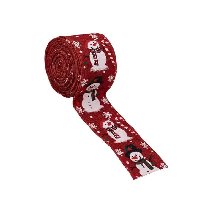 Ruban bonhomme neige Festival E8BD, décorations vacances en tissu Durable pour maison, le bureau, les vitrines