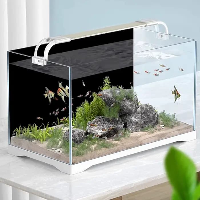 Fond d'aquarium statique adhésif noir, toile de fond pour aquarium, poster d'aquarium, papier peint décoratif pour aquarium