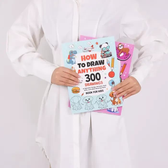 Comment dessiner tout : 300 dessins de trucs mignons, animaux, nourriture, cadeaux et autres choses incroyables |   Livre pour adultes