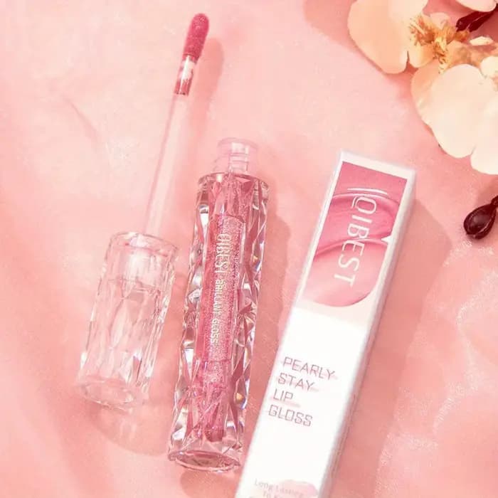 Rouge à lèvres liquide à paillettes violettes Beauty