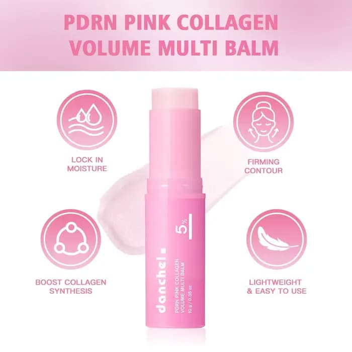 Stick de baume au collagène rose PDRN