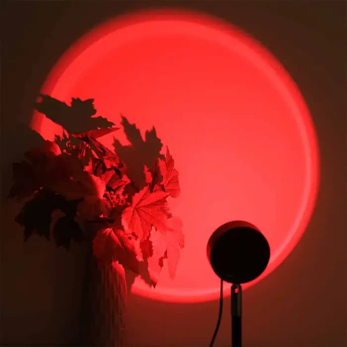 Lampe de projection coucher de soleil avec télécommande, 16 couleurs, lumière d'ambiance nocturne, décoration de chambre, accessoires de photographie murale