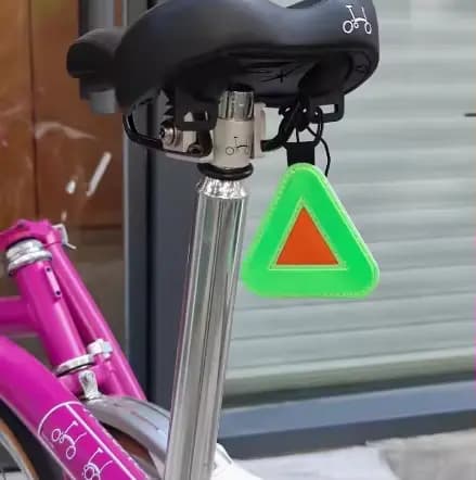 Panneaux réfléchissants 6 couleurs, panneaux triangulaires, avertissement de sécurité pour vélo de route Brompton