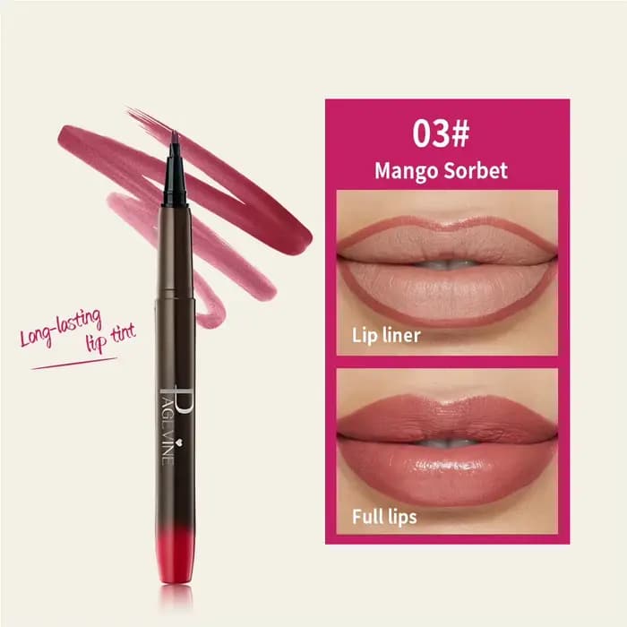 Crayon à lèvres liquide avec pointe fine unique pour un contour précis