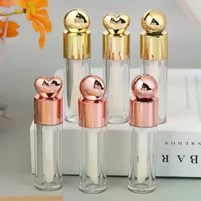 Tube de brillant à lèvres galvanisé Transparent de 5ml