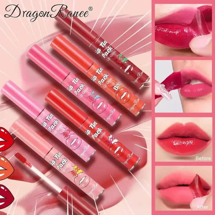 Crayon à lèvres peel-off détachable