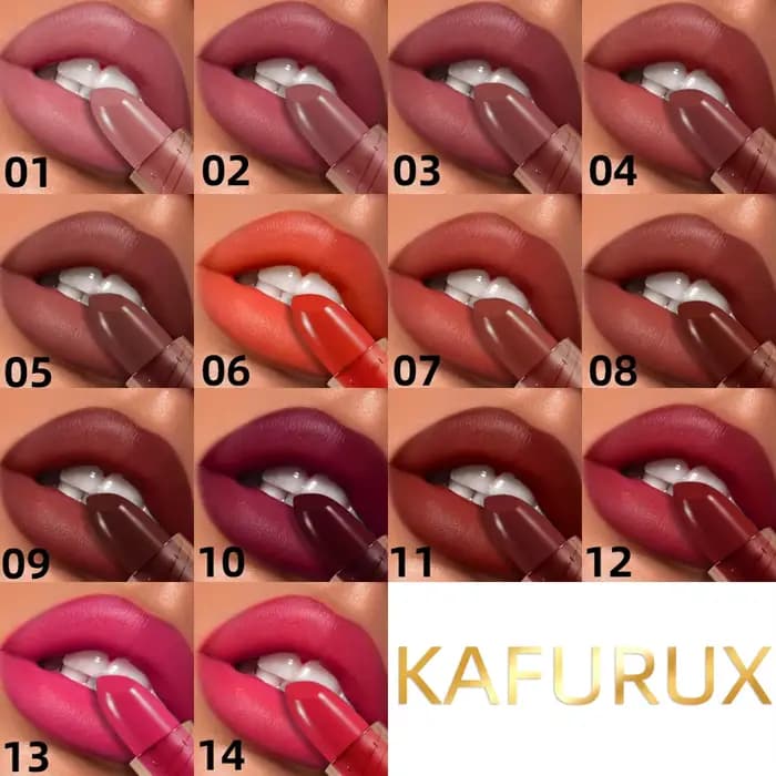 Rouge à lèvres mat 14 couleurs