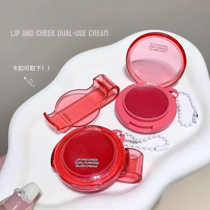 Fard à joues crème mat rose violet multi-usage pour lèvres et joues