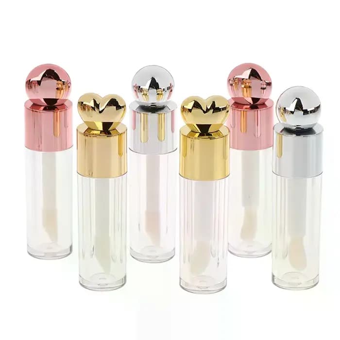 Tube de brillant à lèvres galvanisé Transparent de 5ml