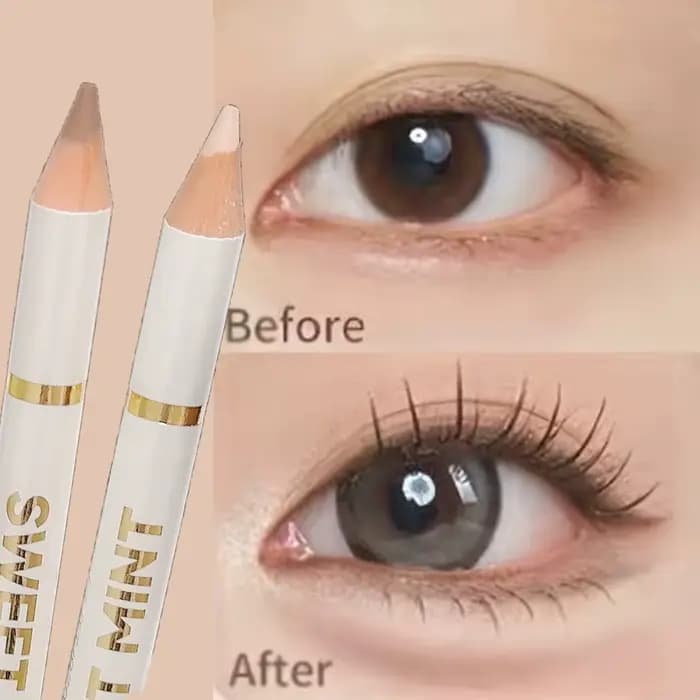 Crayon sous les yeux 2 en 1, Beige mat, surligneur éclaircissant, Aegyo Sal couché, ver à soie, fard à paupières, crayon à lèvres marron nu