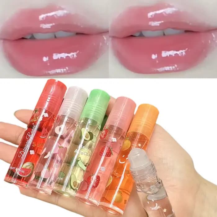 6 couleurs repulpant clair huile pour les lèvres miroir eau brillant