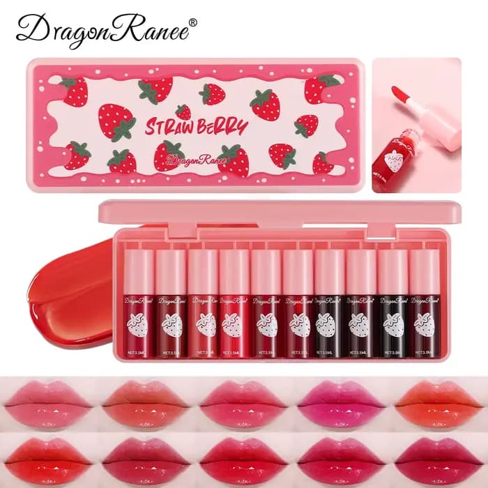 Paquet de 10 rouge à lèvres tache d'eau Lotion