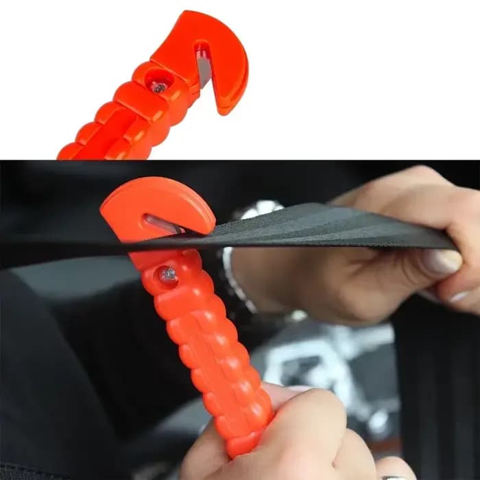 Marteau de sécurité d'urgence pour voiture, marteau d'urgence pour évasion, coupe-ceinture de sécurité, brise-vitre, marteau rouge de sauvetage pour voiture