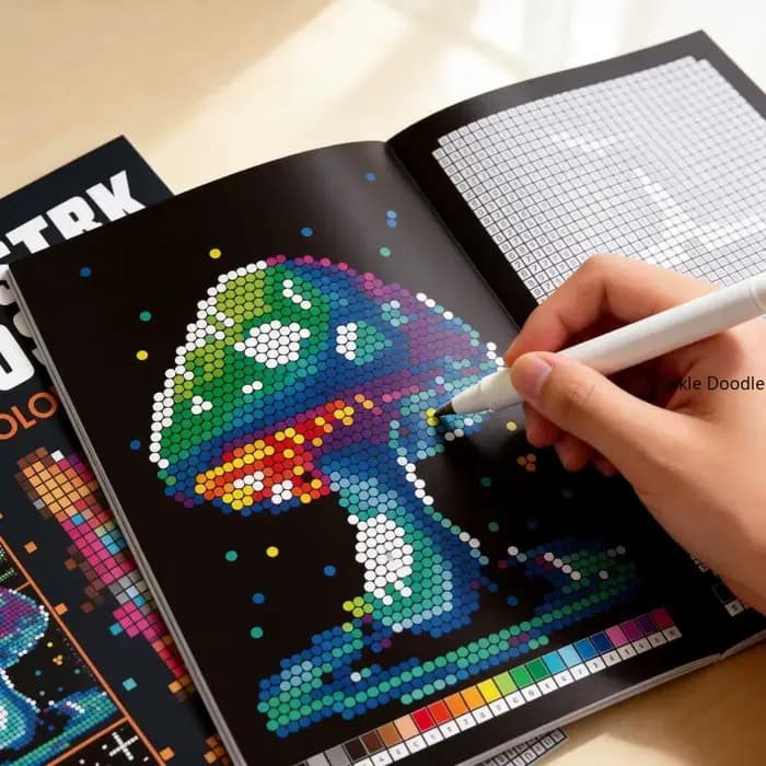 Livre de coloriage numérique pour adultes, 32 motifs, pour compléter le travail de peinture grâce aux instructions numériques