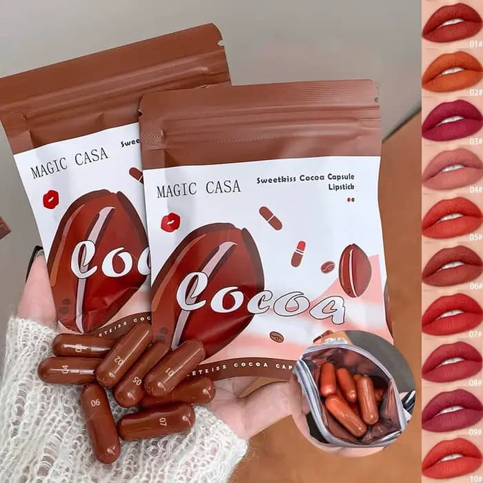 10 couleurs Coco Capsule rouge à lèvres ensemble velours mat imperméable à l'eau glaçure