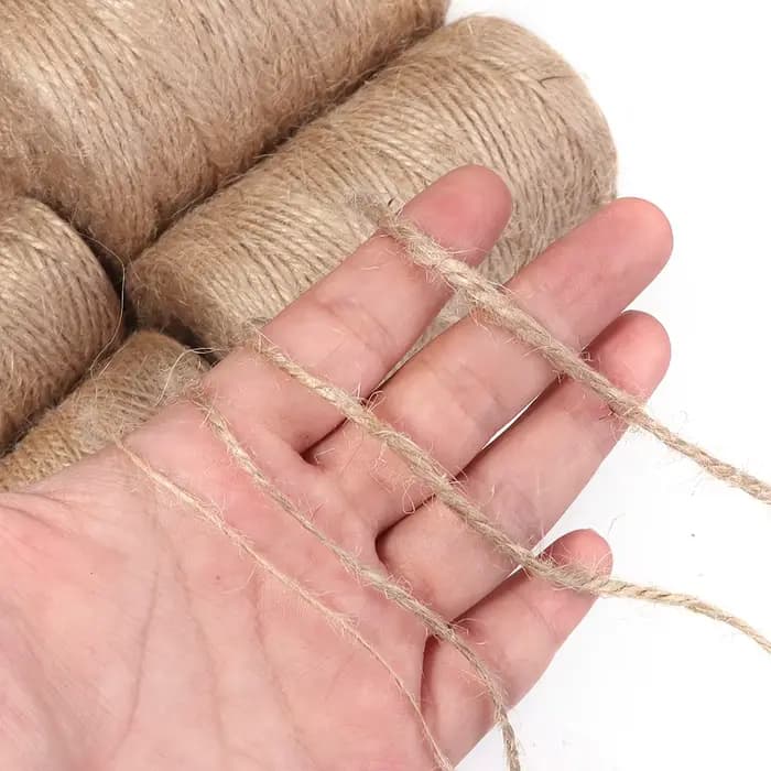 Cordons de Jute naturels de 100 mètres, ruban artisanal, ficelle de Jute Vintage, fil de ficelle, emballage de cadeaux, fête de mariage, décoration de la maison