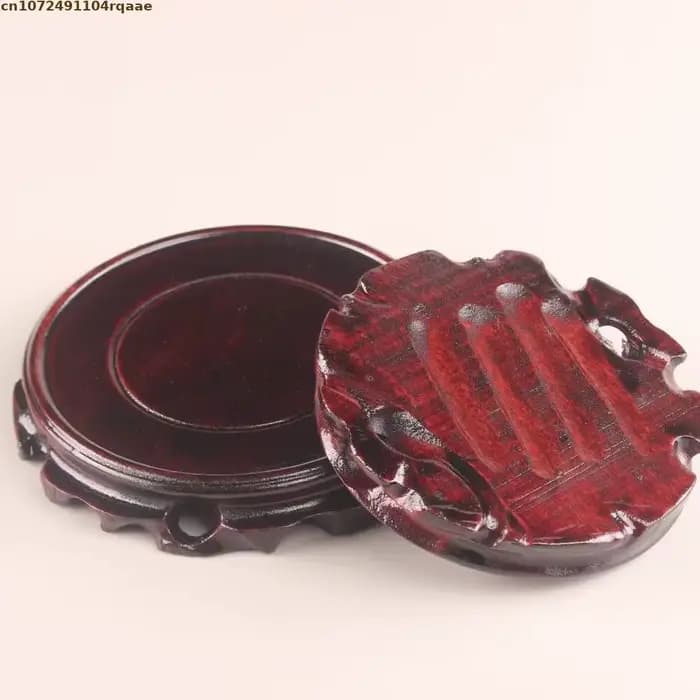 Support de présentation rond en bois, base simple pour vase, théière, statue de Bouddha, pierre, bonsaï, pot de fleurs, support décoratif de bureau